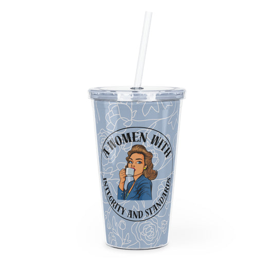 Standards Plastic Tumbler with Straw