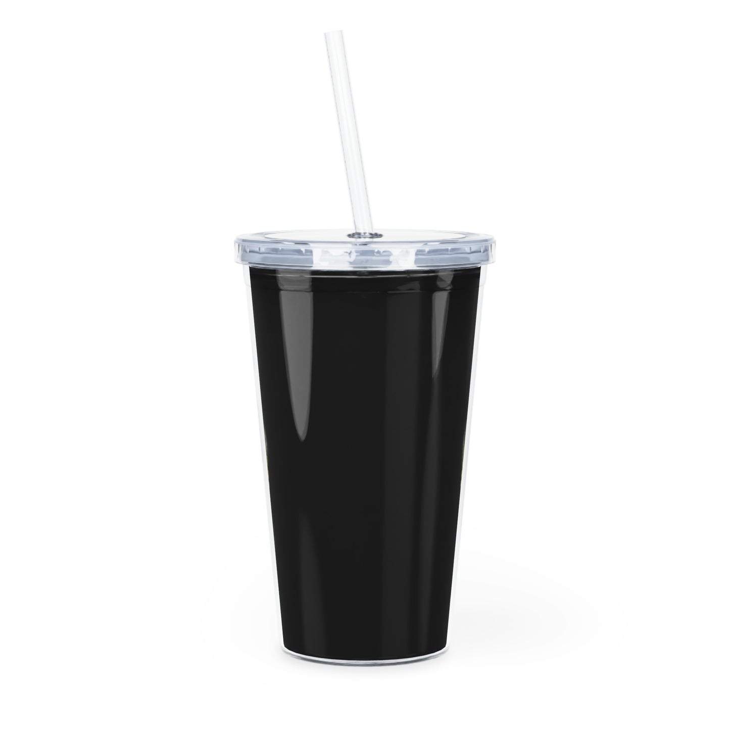 Smoke Saree Plastic Tumbler with Straw