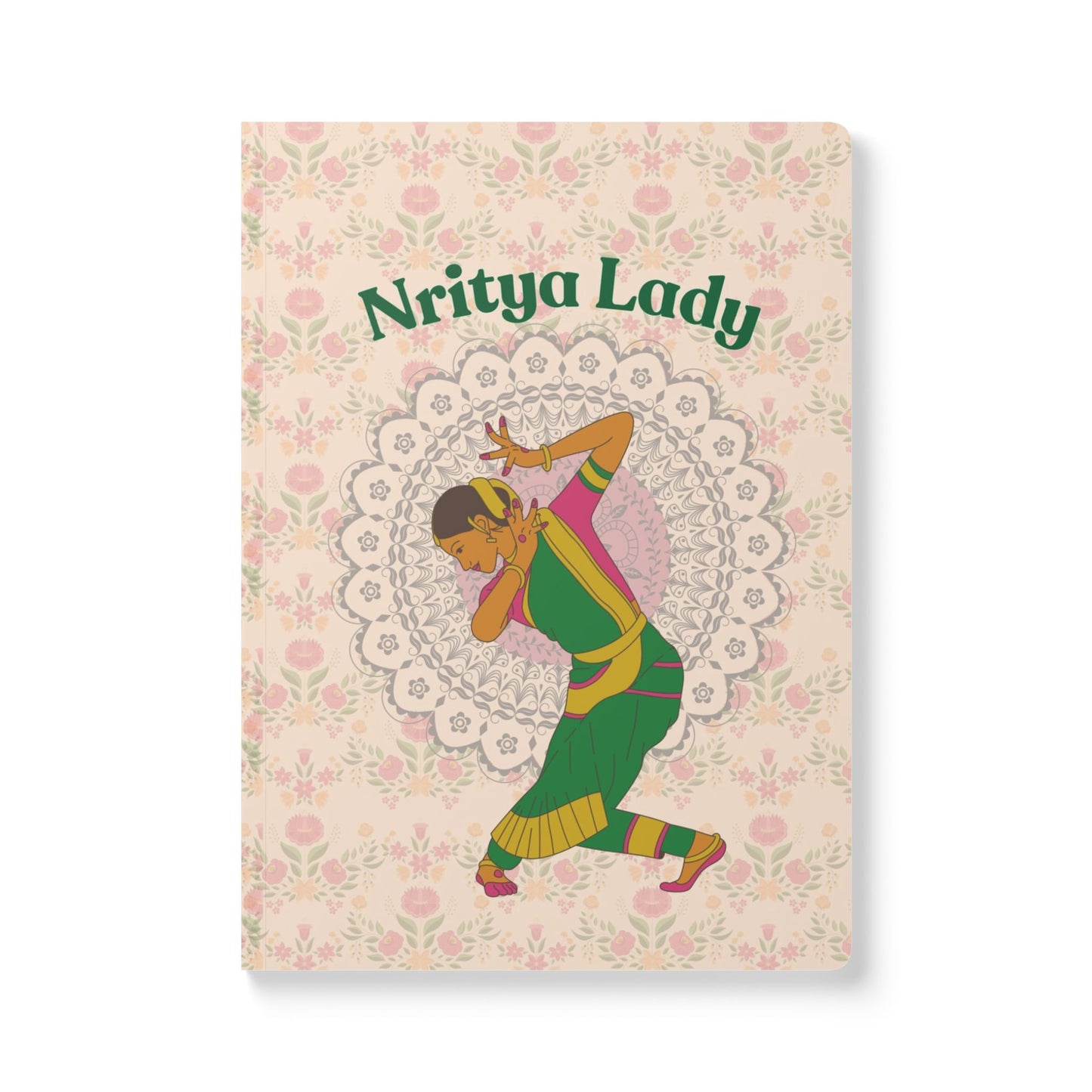 Pink Nritya Lady Softcover Journal