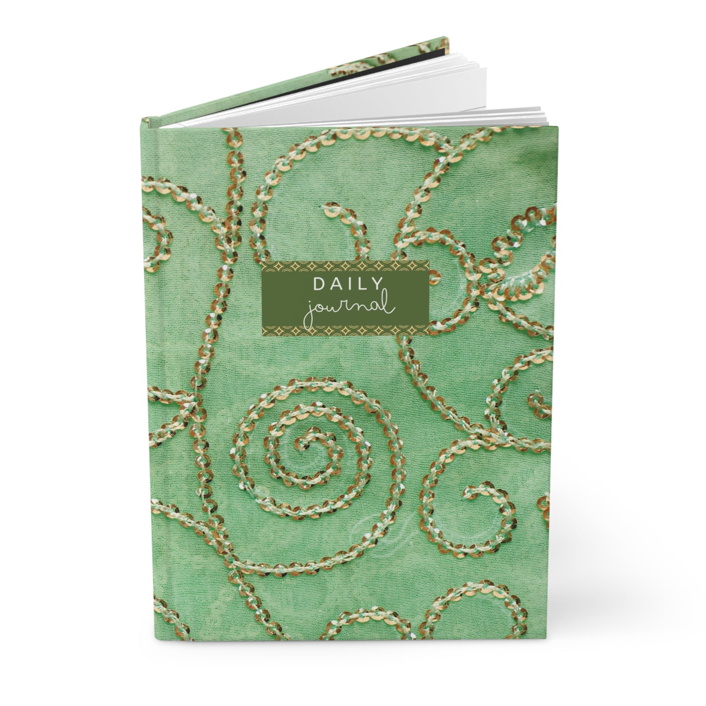 Green Daily Hardcover Journal Matte